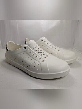 People Footwear Ace 2.0 White Slip-On Perforated Casual Loafers Shoes Size 12